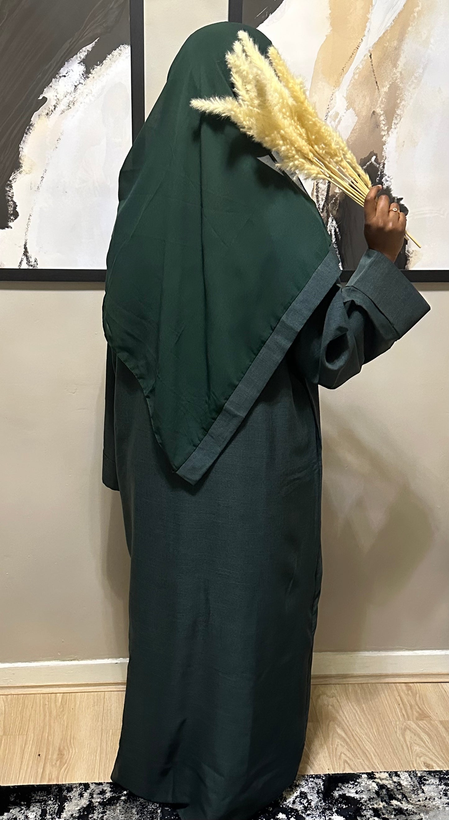 emarald linen abaya